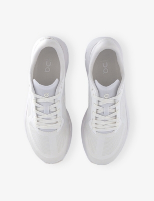On Womens White White F Cloudze Woven Low-top Trainers