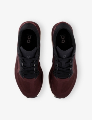 On Womens Mulberry Black F Cloudze Woven Low-top Trainers