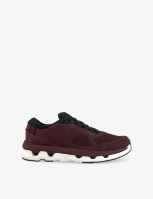 On Womens Mulberry Black F Cloudze Woven Low-top Trainers