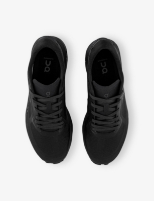 On Mens Black Eclipse Cloudze Woven Low-top Trainers In Black