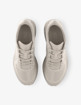 On Mens Pearl Truffle Cloudze Woven Low-top Trainers