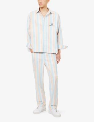 SERGIO TACCHINI: Sergio Tacchini x Wavey Garms Zenith Striped Denim Jeans