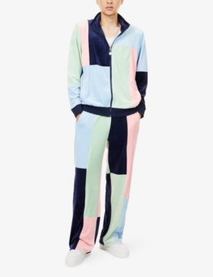 Sergio Tacchini Mens Multi  X Wavey Haze Velour Track Bottoms In Multi