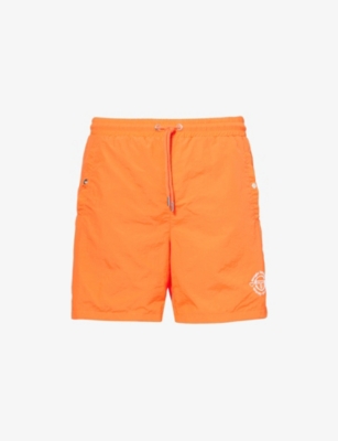 Sergio Tacchini Mens Grenadine Red  X Wavey Garms Blaze Shell Shorts Xl In Orange