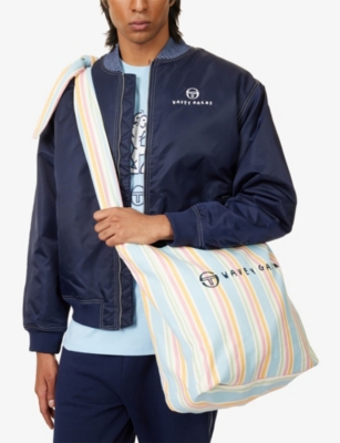 Sergio Tacchini Mens Clear Sky Gardenia  X Wavey Garms Sweeties Cotton Tote Bag