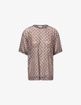 DRIES VAN NOTEN: Sheer Oversized Stretch-Jersey T-Shirt