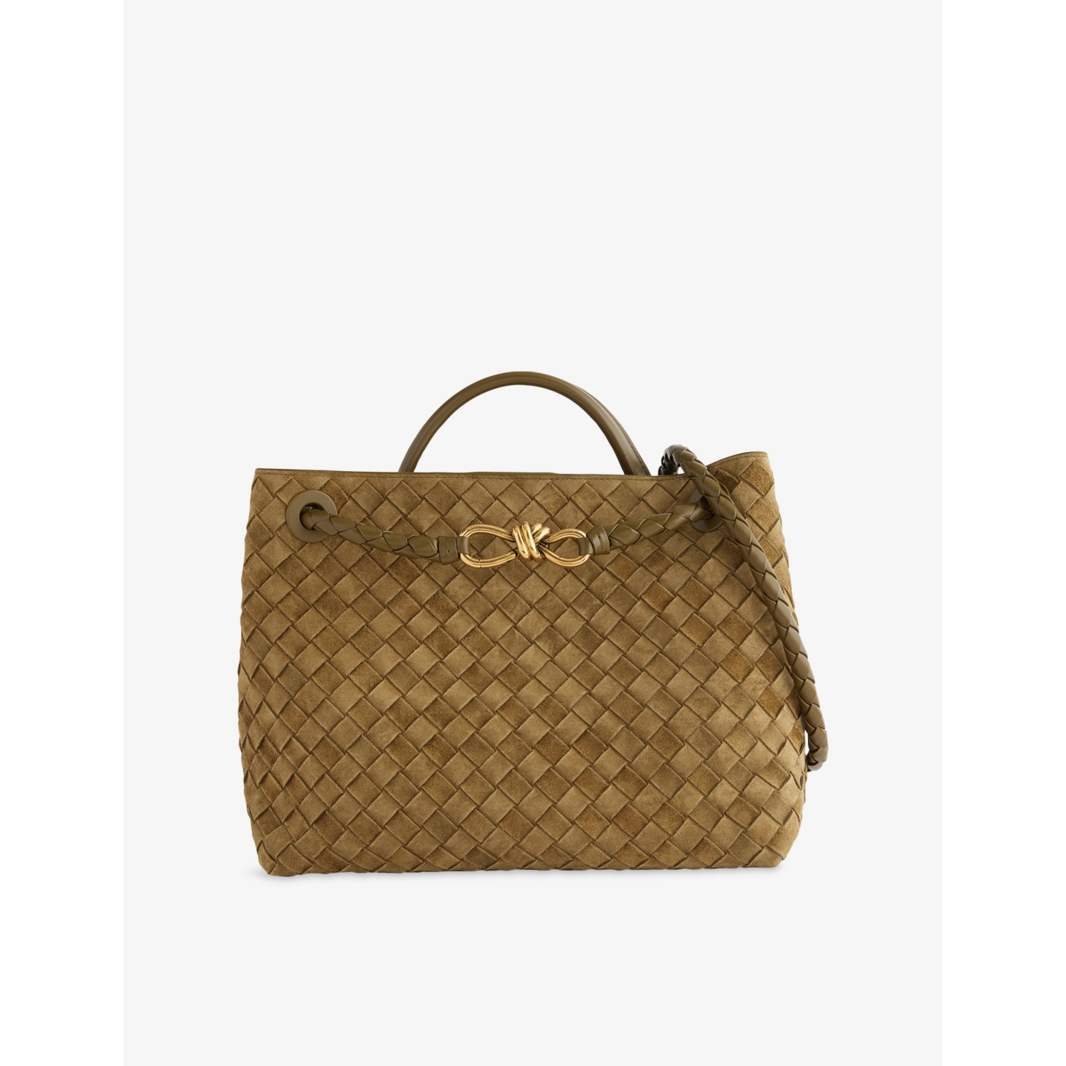Bottega Veneta Andiamo Medium Suede Tote Bag