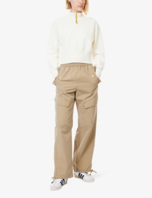 The North Face Womens  Half-zip Logo Knitted Jumper In White