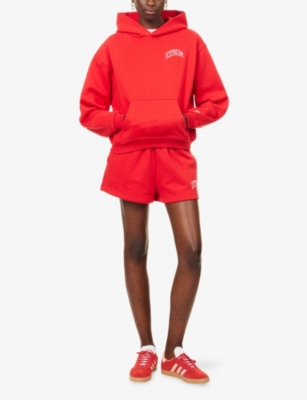ICECREAM: College Crop Logo-Print Cotton-Jersey Hoody