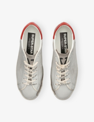 Golden Goose Suede Super-star Sneakers In Gray
