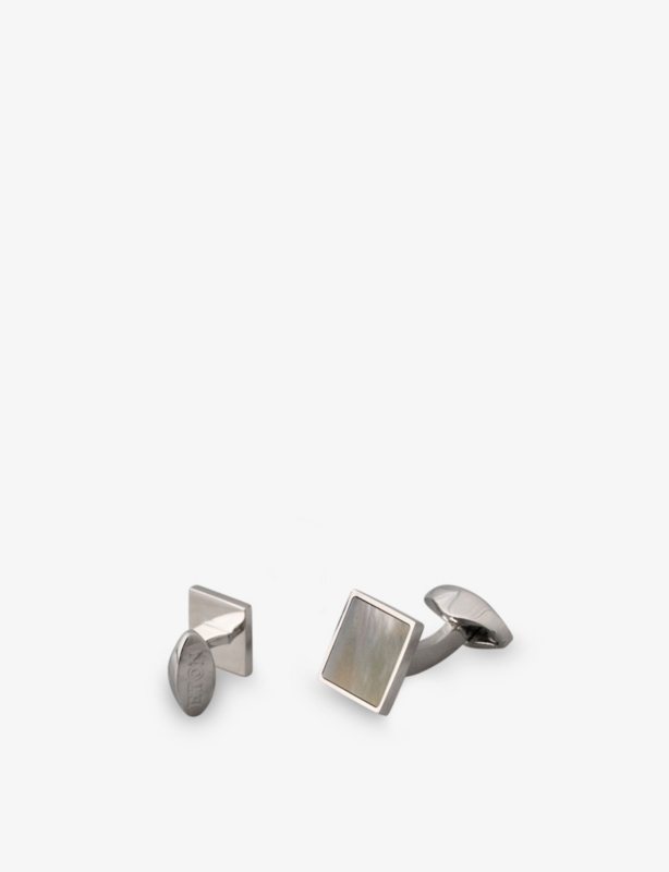 Square Brass and Mother of Pearl Cufflinks