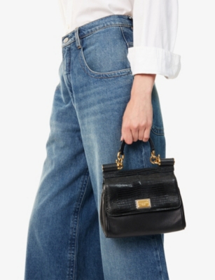 RESELFRIDGES: Pre-Loved Dolce & Gabbana Miss Sicily Small Leather Hand Bag