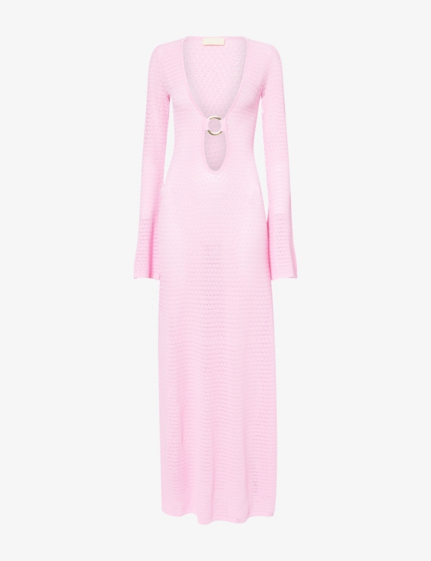 Montego Crochet Knitted Maxi Dress