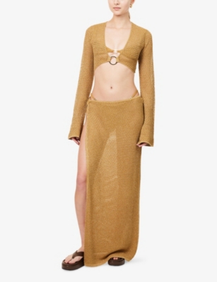 MONDAY SWIMWEAR: Montego Cropped Crochet Top