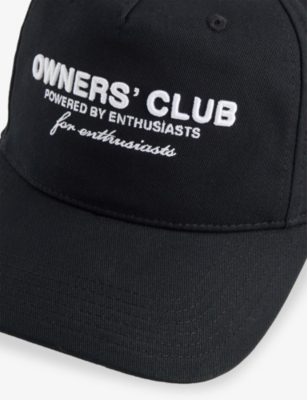 Represent Mens Black Owners Club Embroidered Cotton Cap In Black