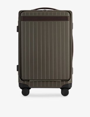 Carl Friedrik Dark Olive/chocolate The Carry-on X 4-wheel Polycarbonate Suitcase 56cm