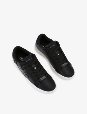 CARVELA: Mortella Faux-Leather Low-Top Trainers