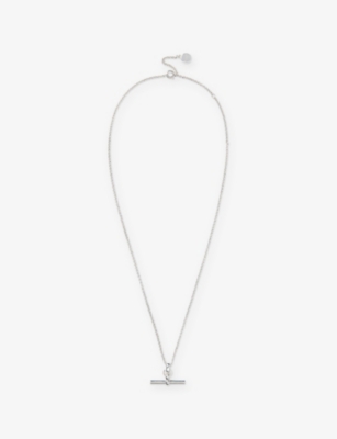 THE WHITE COMPANY: T-Bar Silver-Plated Necklace