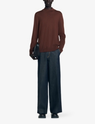 SANDRO: High-Neck Regular-Fit Wool Jumper