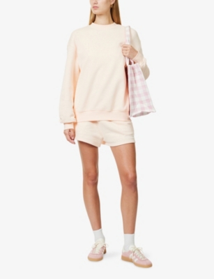 THE COUTURE CLUB: Padel & Palomas Relaxed-Fit Cotton-Jersey Shorts