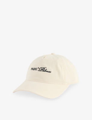 The Couture Club Womens Offwhite Padel & Palomas Cotton Baseball Cap In White