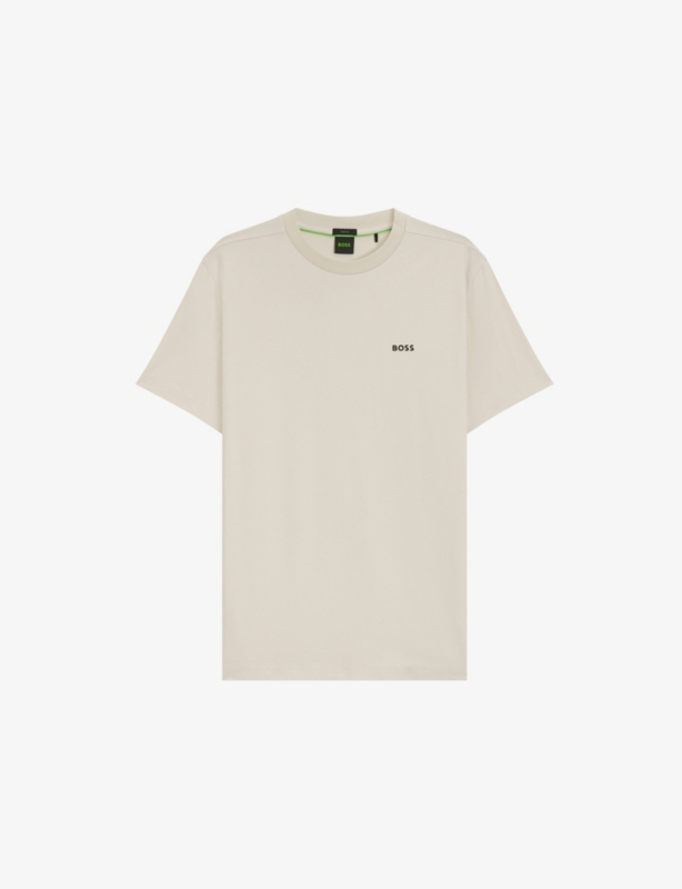 Brand-Embossed Short-Sleeved Stretch-Cotton T-Shirt