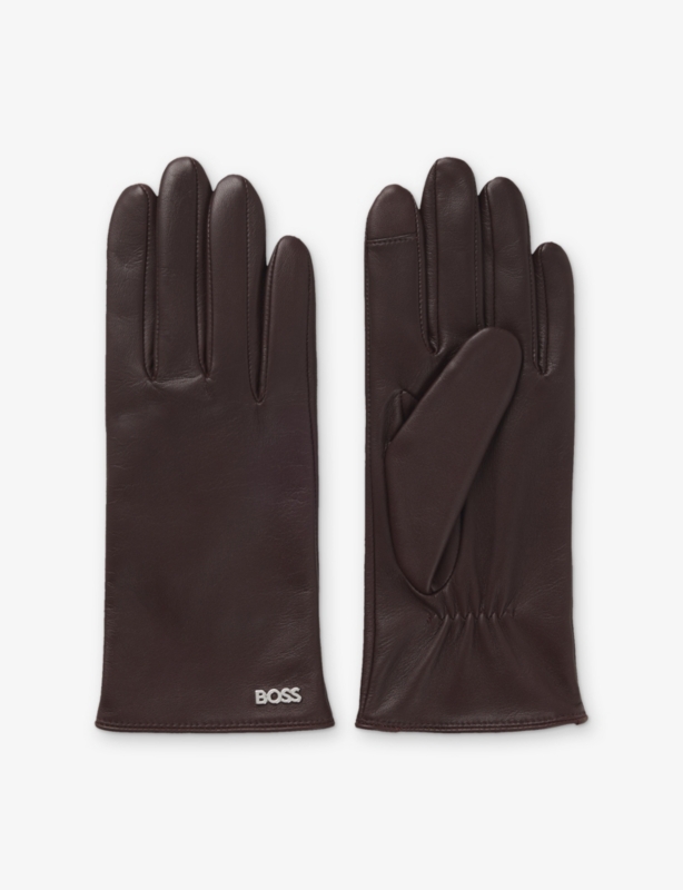 Branded Leather Gloves