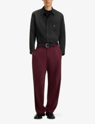 HUGO: Logo-Patch Cotton Polo Shirt