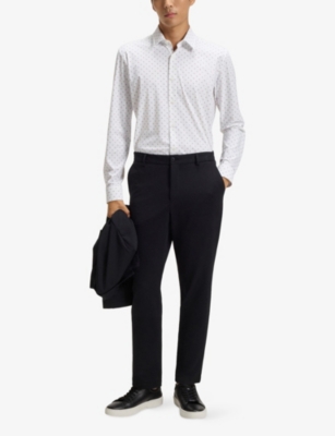 BOSS: Printed Slim-Fit Woven Shirt