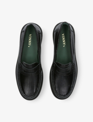 VINNY'S: Yardee Moccasin Leather Loafers