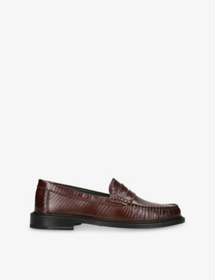 VINNY'S: Yardee Moccasin Leather Loafers