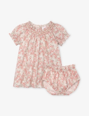 The Little White Company: Petunia Floral-Print Cotton Nightdress 0 Months - 4 Years