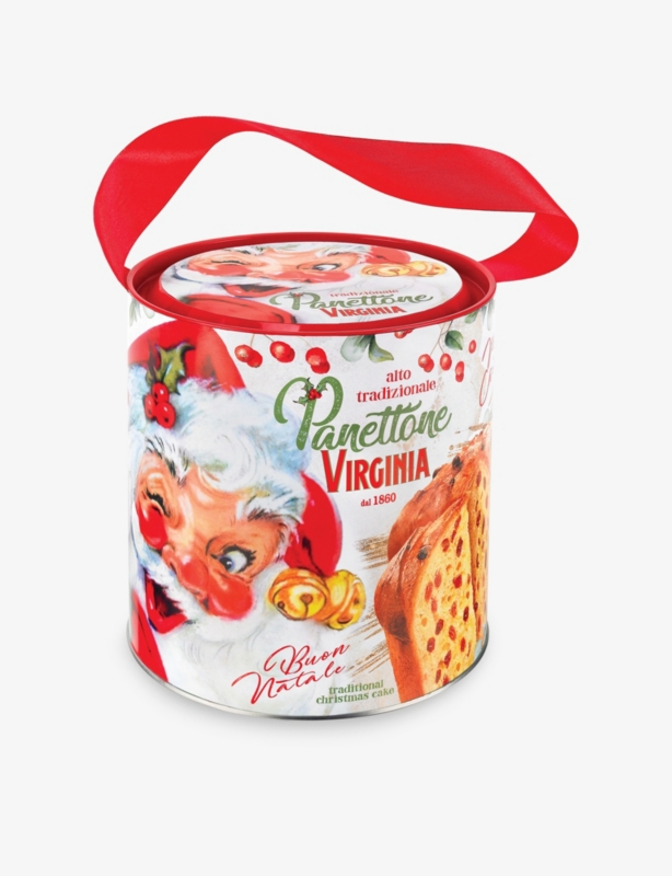 Winky Santa Panettone Round Tin 750g