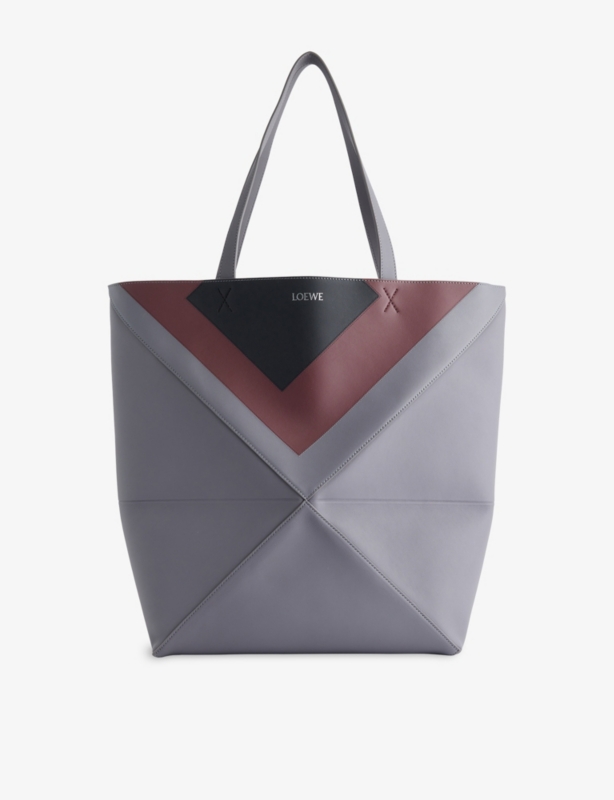 Loewe x Albers XL Puzzle Fold Leather Tote Bag