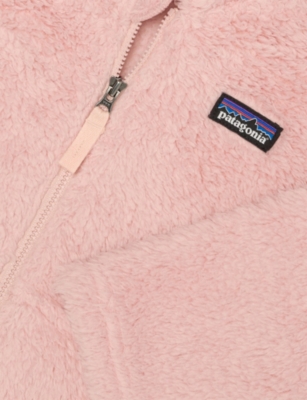 Patagonia Mallow Pink Furry Friends Logo-patch Fleece Hoody 6 Months - In Pink