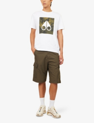 Moose Knuckles White Hemlock Graphic-print Cotton-jersey T-shirt In White