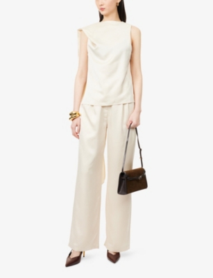 PRETTY LAVISH: Breya Scarf Woven Top