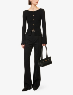 PRETTY LAVISH: Sissi Bell-Sleeves Knitted Top