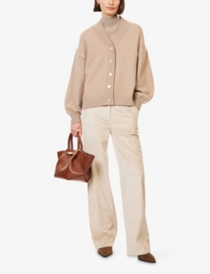 PRETTY LAVISH: Lorrie Dropped-Shoulder Knitted Cardigan