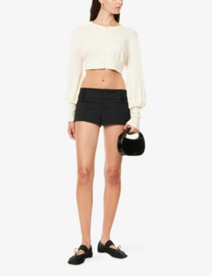 NIIHAI: Tailored Pinstripe Woven Shorts