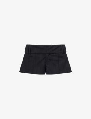 NIIHAI: Tailored Pinstripe Woven Shorts