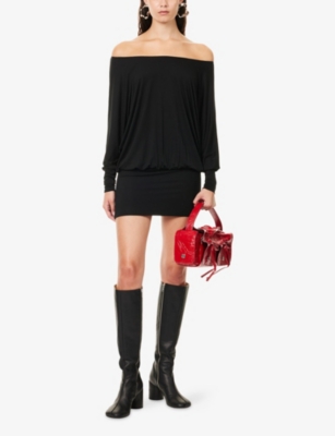 Niihai Womens Black Charli Forever Stretch-jersey Mini Dress Xs In Black