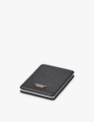 Aspinal Of London Handbag Leather-case Mirror Black In Metallic