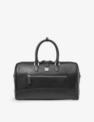 ASPINAL OF LONDON: Connaught Leather Flight Bag