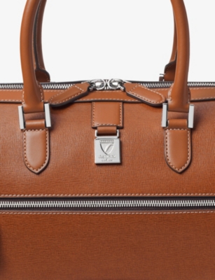 ASPINAL OF LONDON: Connaught Leather Flight Bag