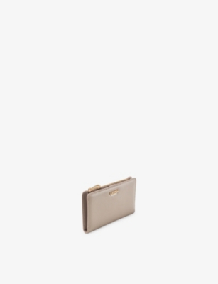 Aspinal Of London Womens Mayfair Small Leather Purse Taupe In Brown