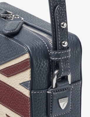 Aspinal Of London Womens Brit Union Jack Leather Camera Bag