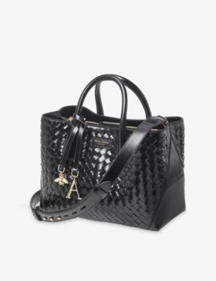 Aspinal Of London Womens Midi London Leather Tote Bag Black In Black