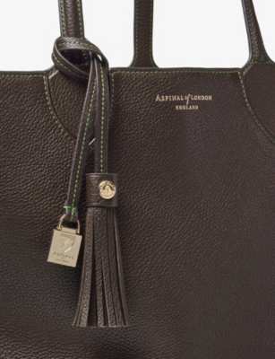 Aspinal Of London Womens Hudson Oversized Leather Tote Bag Darkbrown In Brown