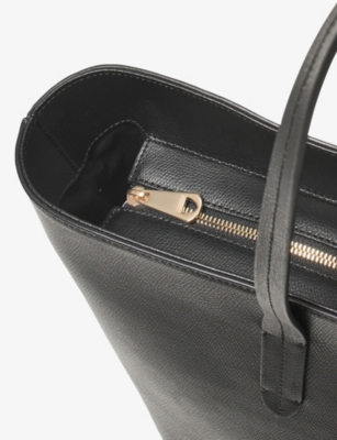 Aspinal Of London Womens East West Leather Tote Bag Black In Black